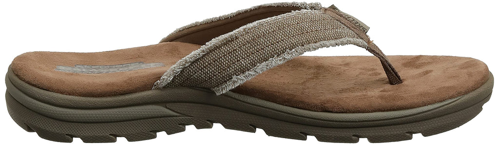 Skechers USA Men's Bosnia Flip-Flop,Tan,7 M US