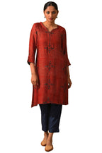 W For Woman Women'S Viscose Regular (Kurta_Brick Red_Xs)