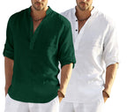 Zartha MenS Regular Fit Solid Pattern Cotton Polyester Blend Kurta With Spread Collar Long Sleeve And Standard Length | Shirt F