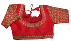 Vihu Fashion WomenS Heavy Embroidery Handwork Half Sleeves Readymade Blouse
