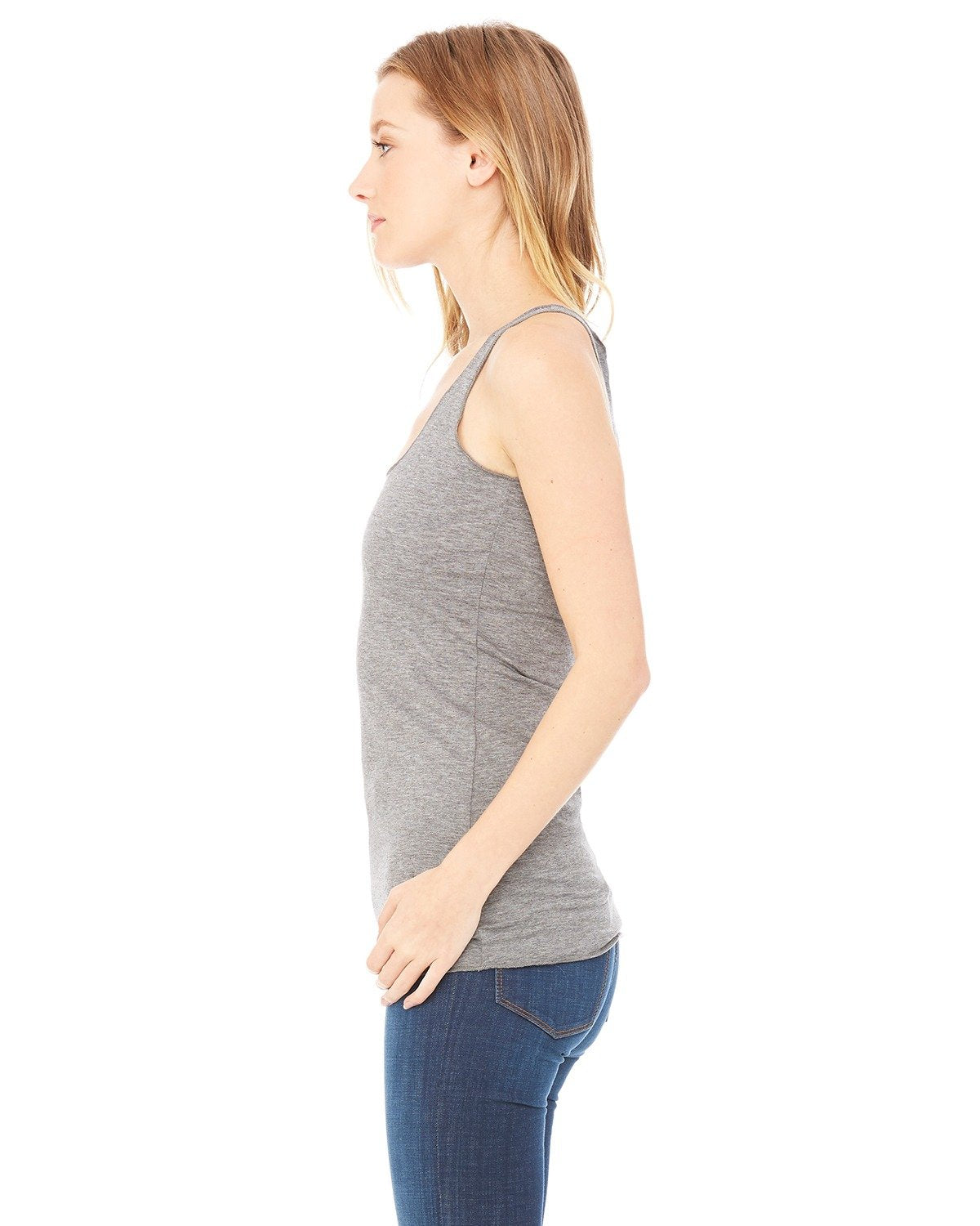 Ladies Triblend Racerback Tank - cHAR BLK TRIBLND - S(D0102H7WNDP)