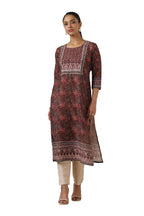 Soch Women Muslin Botanical Kurta with Zari
