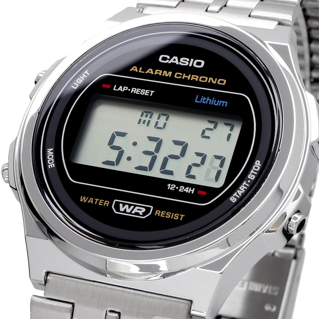 Casio A171 Vintage Stainless Steel Resin Digital A171WE-1A A171WE-1 Unisex Watch
