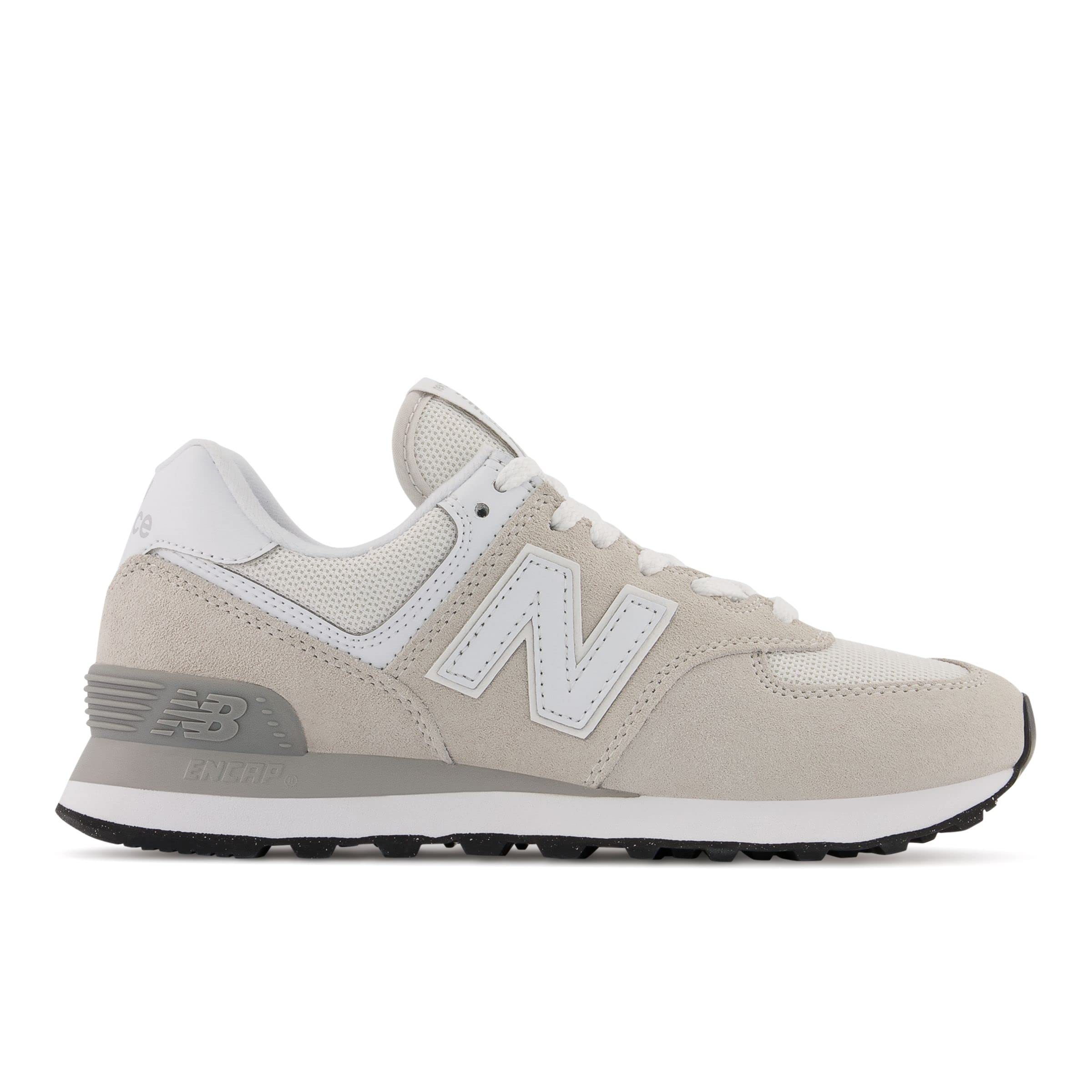 New Balance Women's 574 Core Sneaker, Nimbus Cloud/White, 9.5 Wide