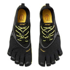 Vibram Men's FiveFingers V-Run Shoe, Black/Yellow, 44 EU / 10.5 - 11 US
