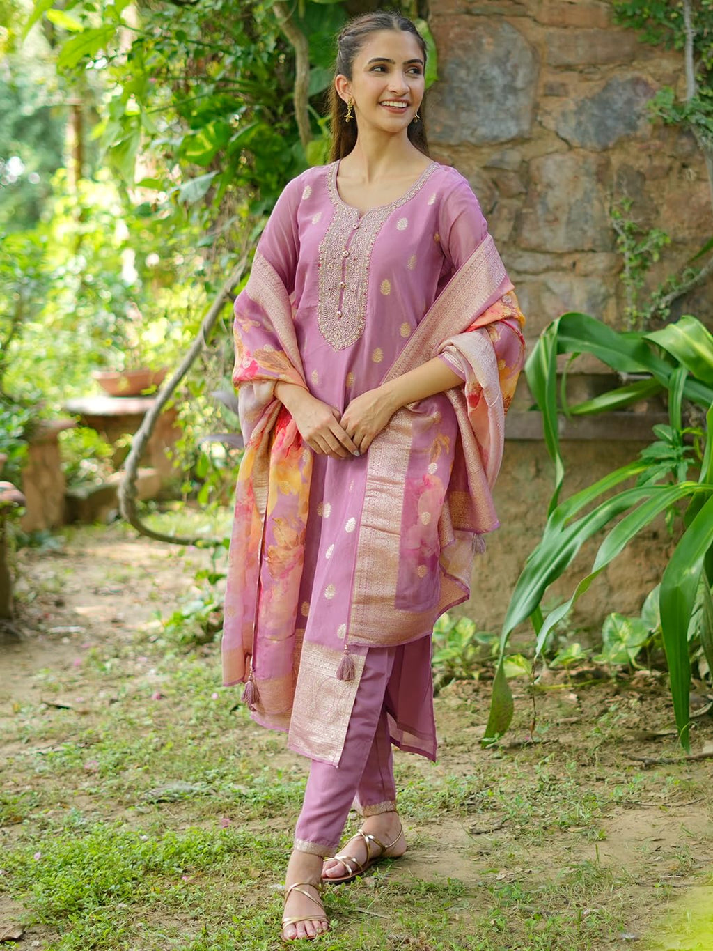 Libas WomenS Silk Blend Kurta Set (277160R