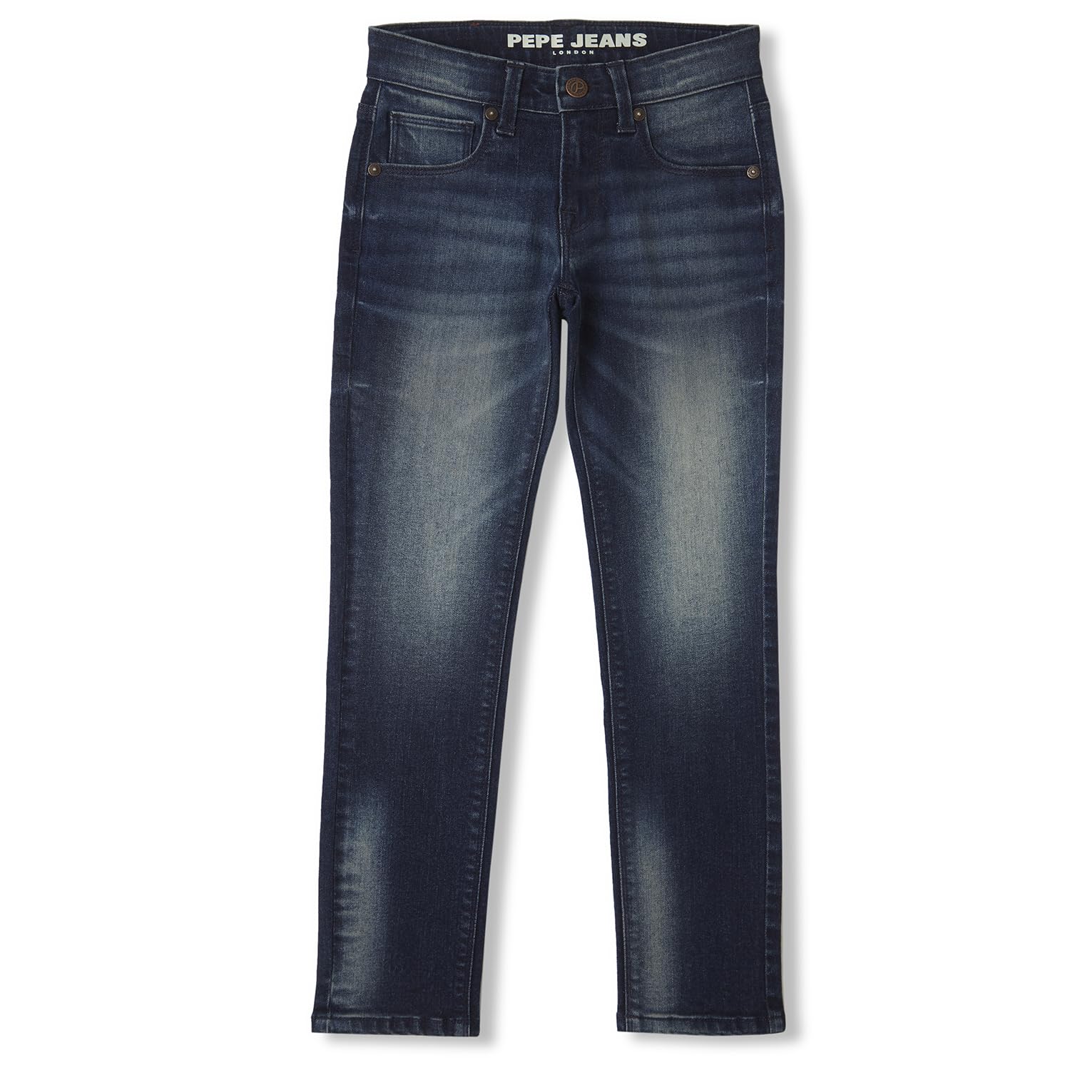 Pepe Jeans BoyS Slim Jeans (Pb202146Q03_Dark Tint Indigo Blue