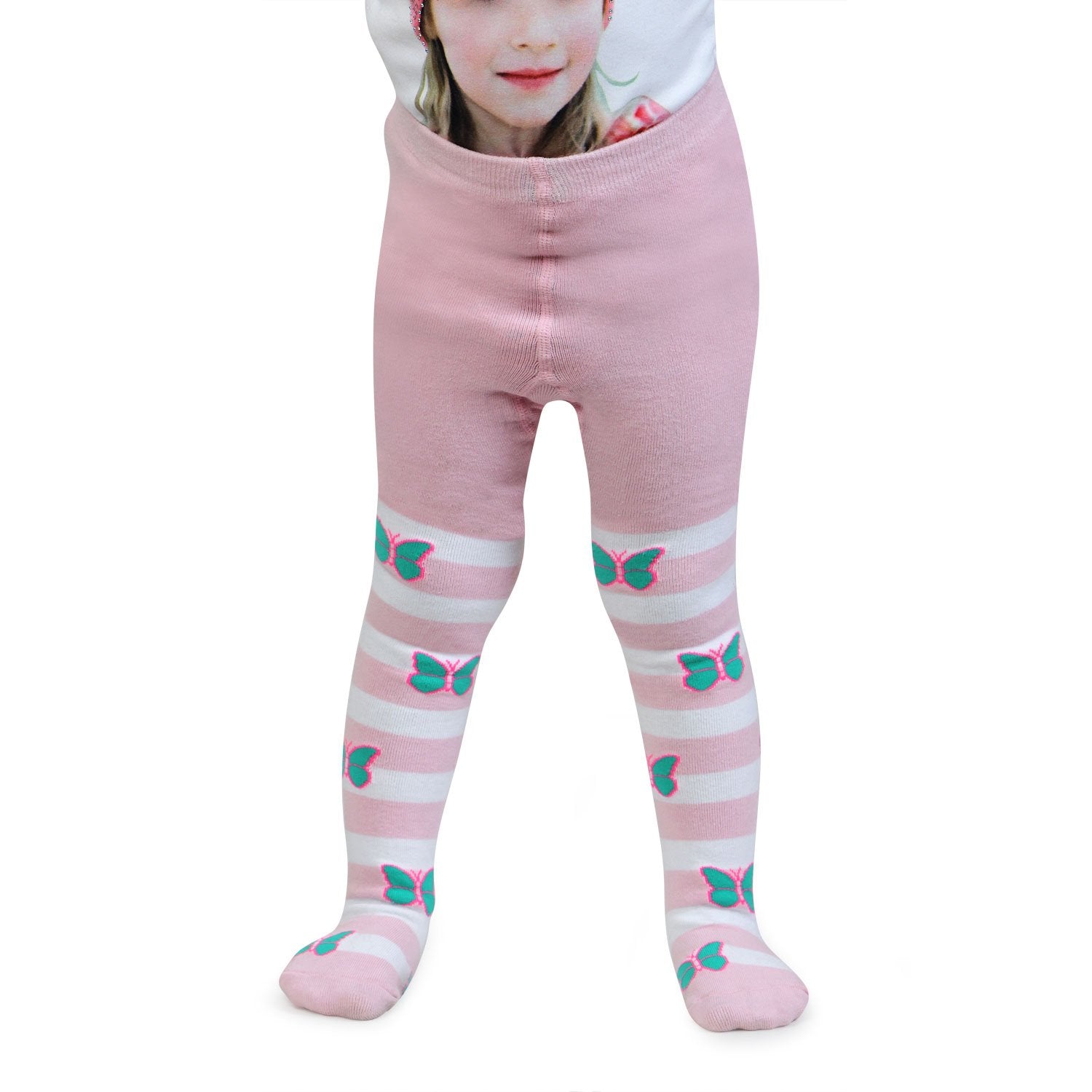 Bonjour Girls Cotton Tights (BRO4059-B.Pink_3(2-4) Year_B.Pink_2-4 Y) regular fit
