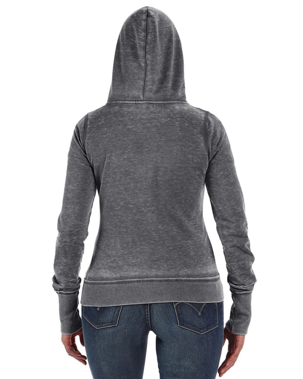Ladies Zen Full-Zip Fleece Hooded Sweatshirt - cEMENT - XS(D0102H78FMJ)