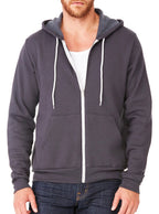 Unisex Sponge Fleece Full-Zip Hooded Sweatshirt - ASPHALT - 2XL(D0102H7WMM8)