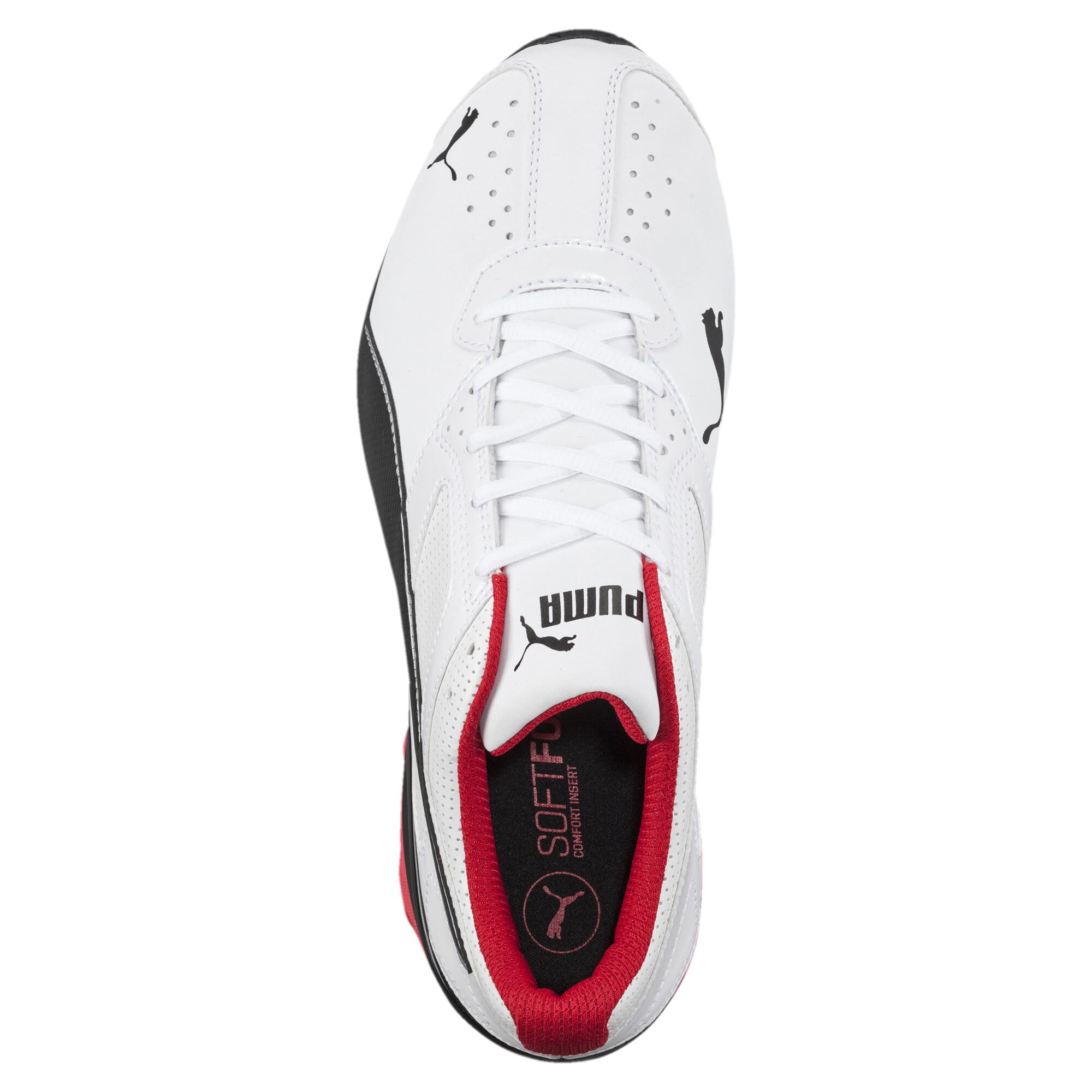 PUMA Men's TAZON 6 FM Cross Training Sneaker, Puma White-Puma Black-Puma Silver, 14