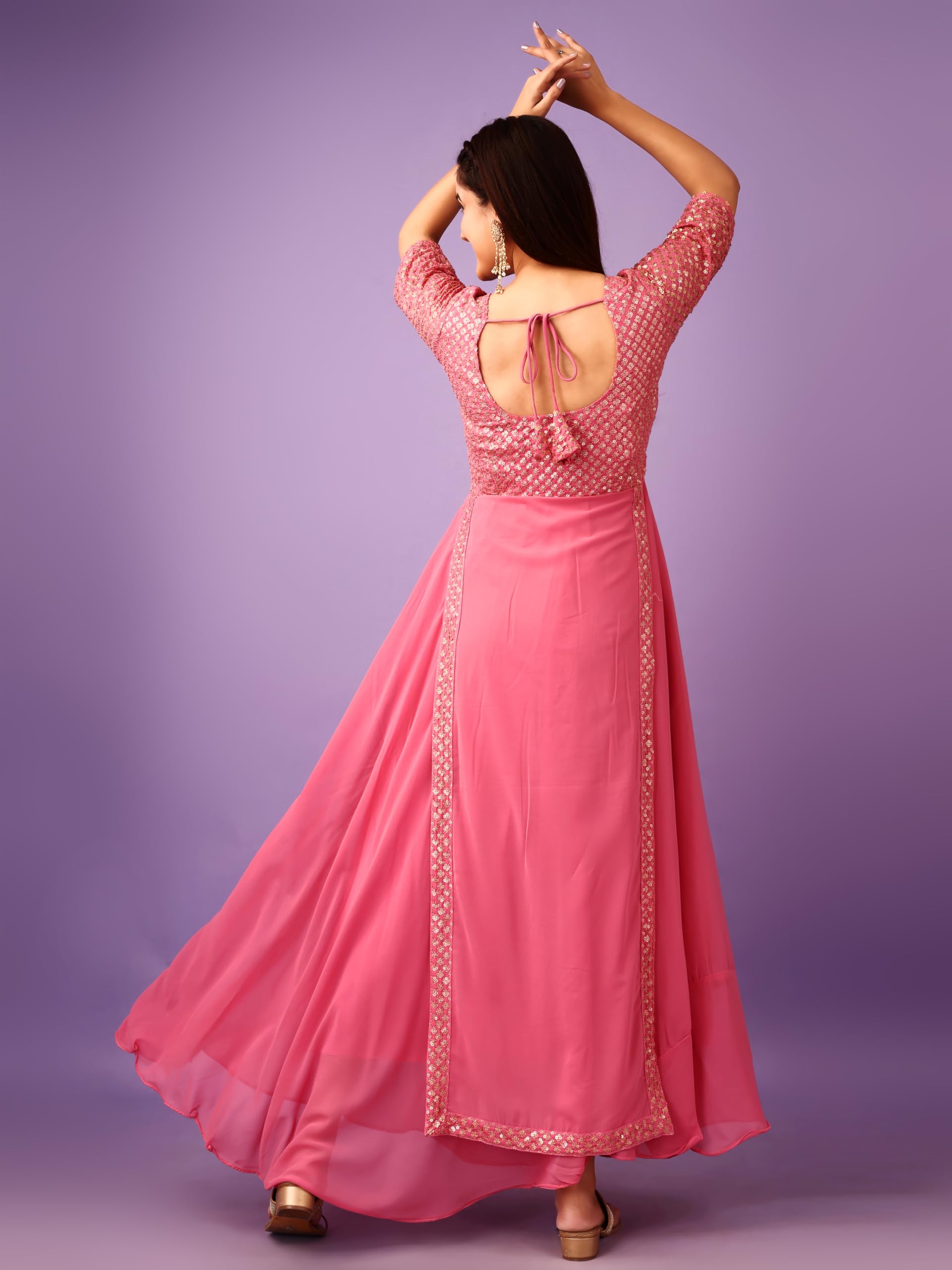 Fashion Basket Faux Georgette Anarkali Kurta Set For Women