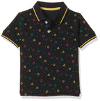 T2F Boys Cotton Regular Fit T-Shirt Black