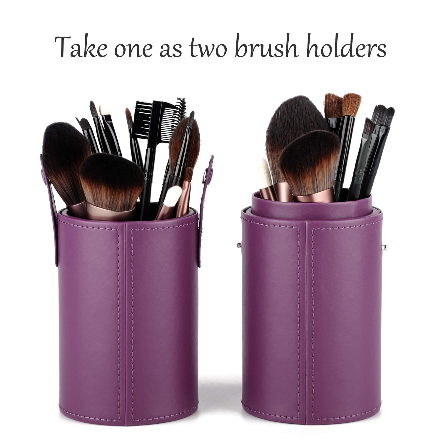 Narwey Makeup Brush Holder Travel Brushes Case Bag Cup Storage Dustproof for Women