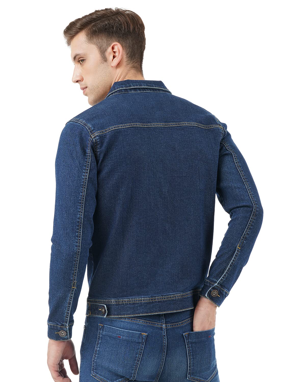 INKD Mens Trucker Cotton Blend Jacket