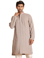 Jompers Mens Embroidered & Sequins Straight Kurta