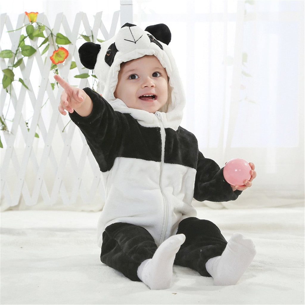 QZERPLAY Unisex Children Panda Halloween Costumes Cartoon Outfit Romper