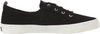 Sperry Womens Crest Vibe Linen Sneaker, Black, 9