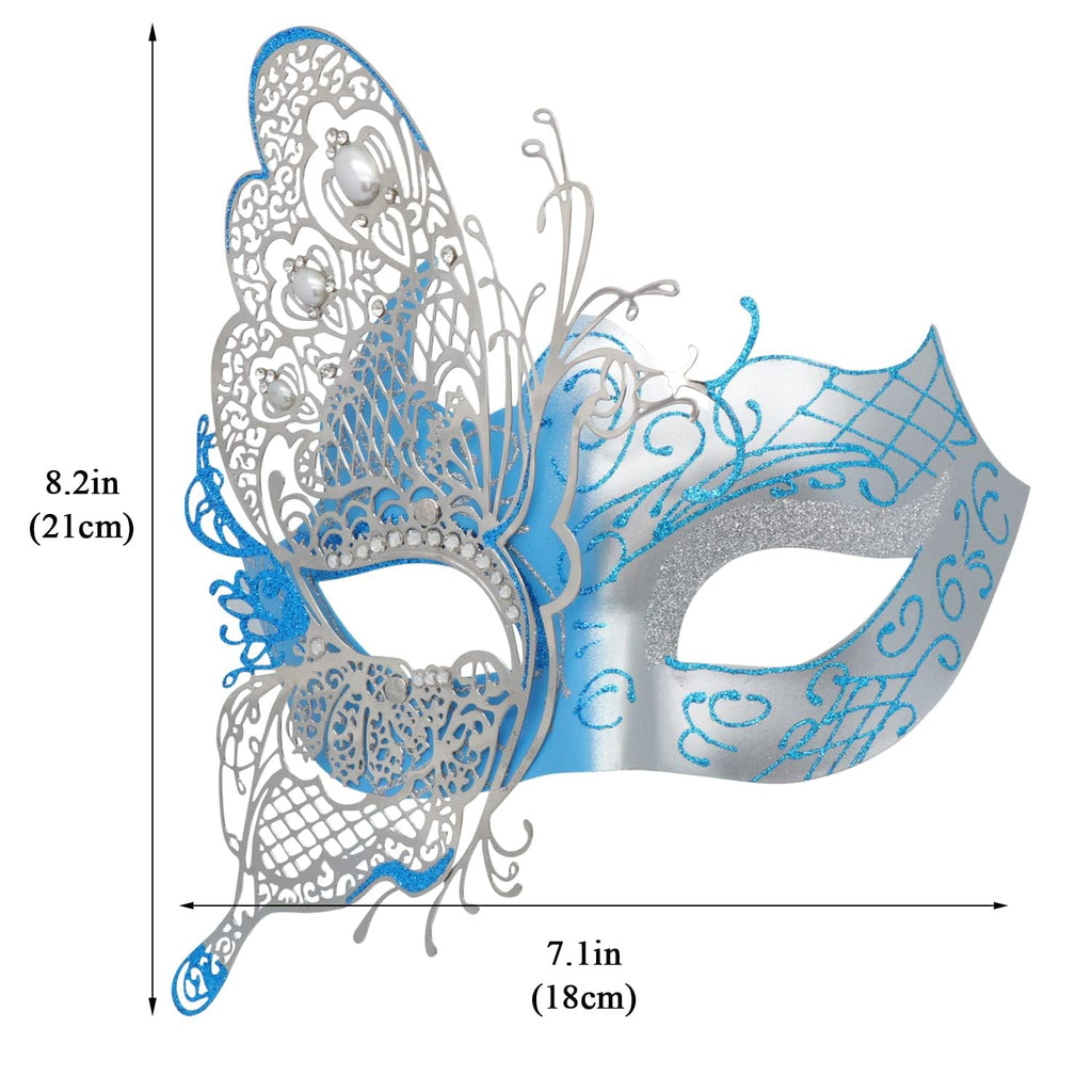 Coddsmz Mysterious Venetian Butterfly Shiny Butterfly Lady Masquerade Halloween Mardi Gras Party Mask