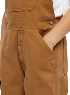 Dickies Big Boys' Duck Bib Overall, Brown Duck, Large (14/16)