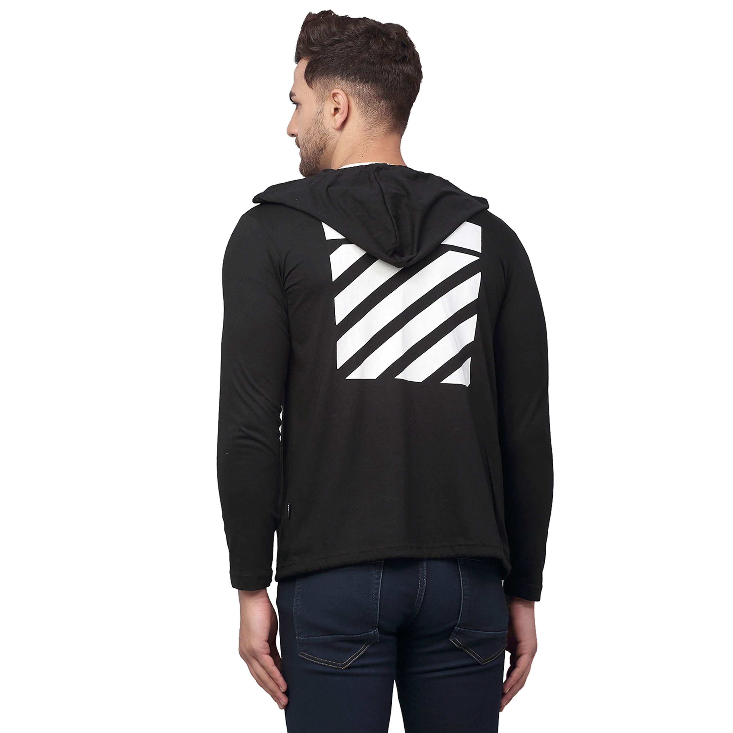 Line Rigo RIGO Black Full Sleeves Front Open Shrug for Men | Long Sleeves Front ...