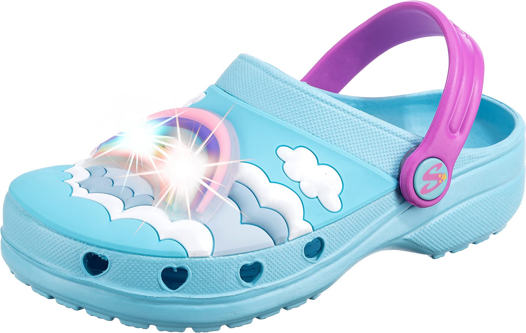 Skechers Girls Heart Charmer Radiant Rainbow Sandals & Floaters