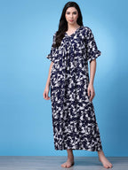 OOMPH! Cotton Blend Nighty for Womens | Night Gown | Nighty | Nightdress | Maxi Dress | Sleepwear | Gown for Women | Nighties |