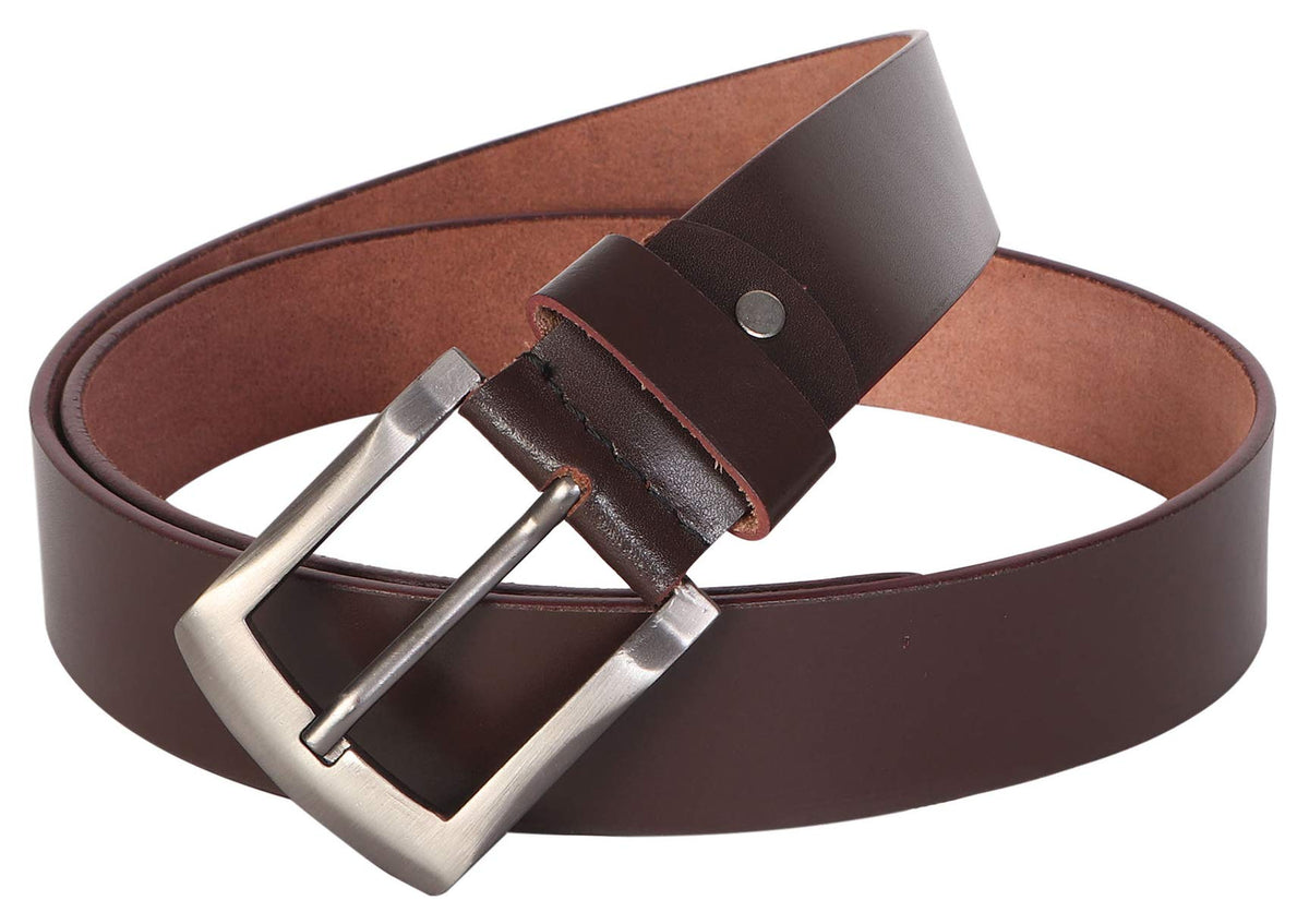 Craftwood Mens/Boys Genuine Leather Belt | Formal/Casual | Brown Colour202 | 28 To 44 Sizes | 1 Year Warranty 36