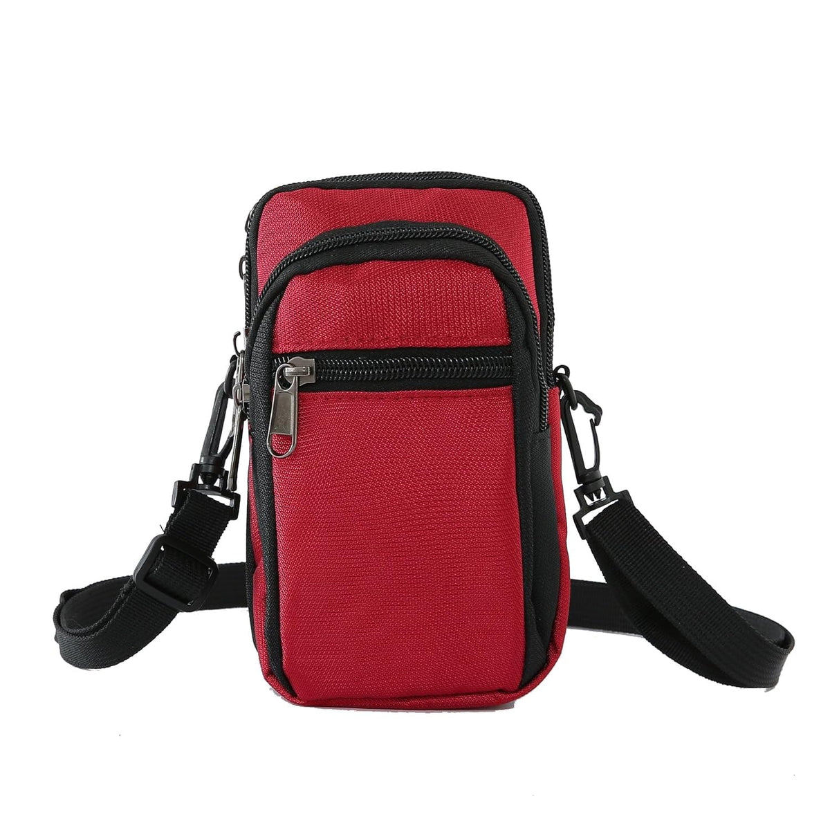 Kuber Industries Paspport Holder For Men & Women|Multifunction Passport Cover Bag|Nylon Passport Pouch For Luggage (Red) 1