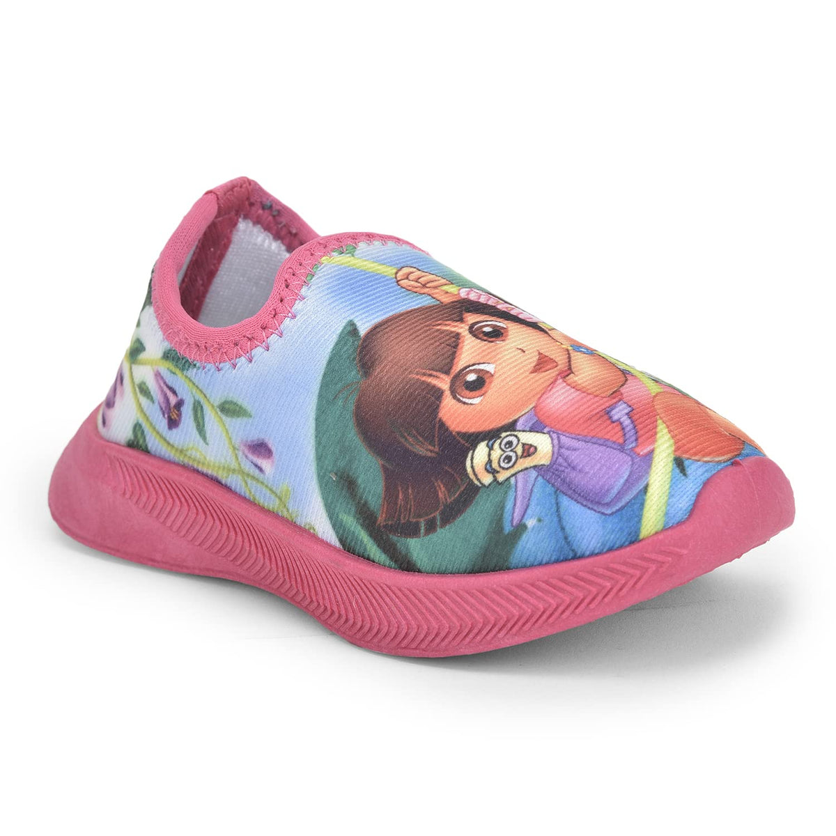 Toothless Dora Kids Girls Pink Lycra Shoes 6