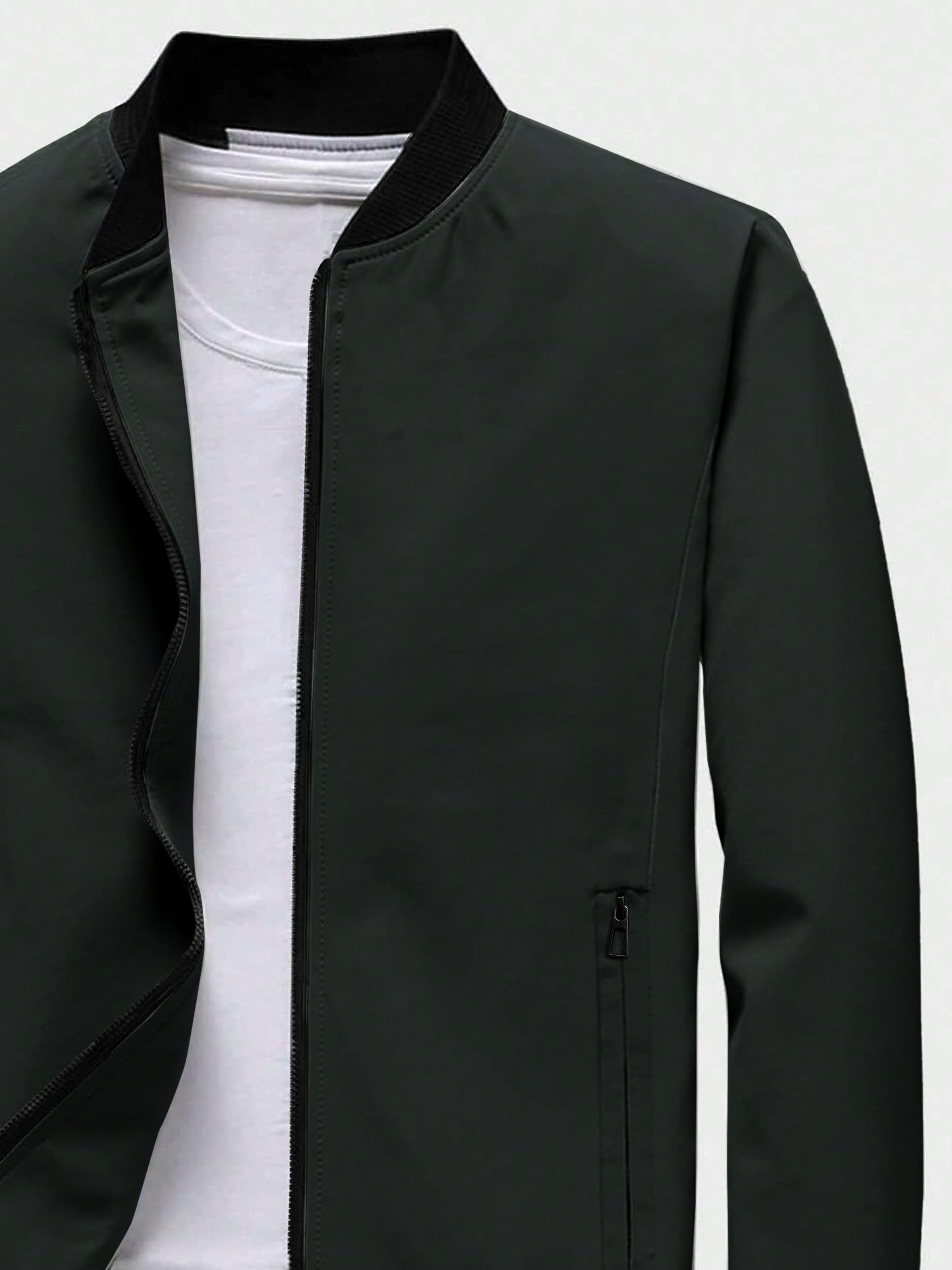 Noble Monk Bomber Jacket For Men | Mens Quilted Standard Length Jacket | Full Sleeve Mens Jacket