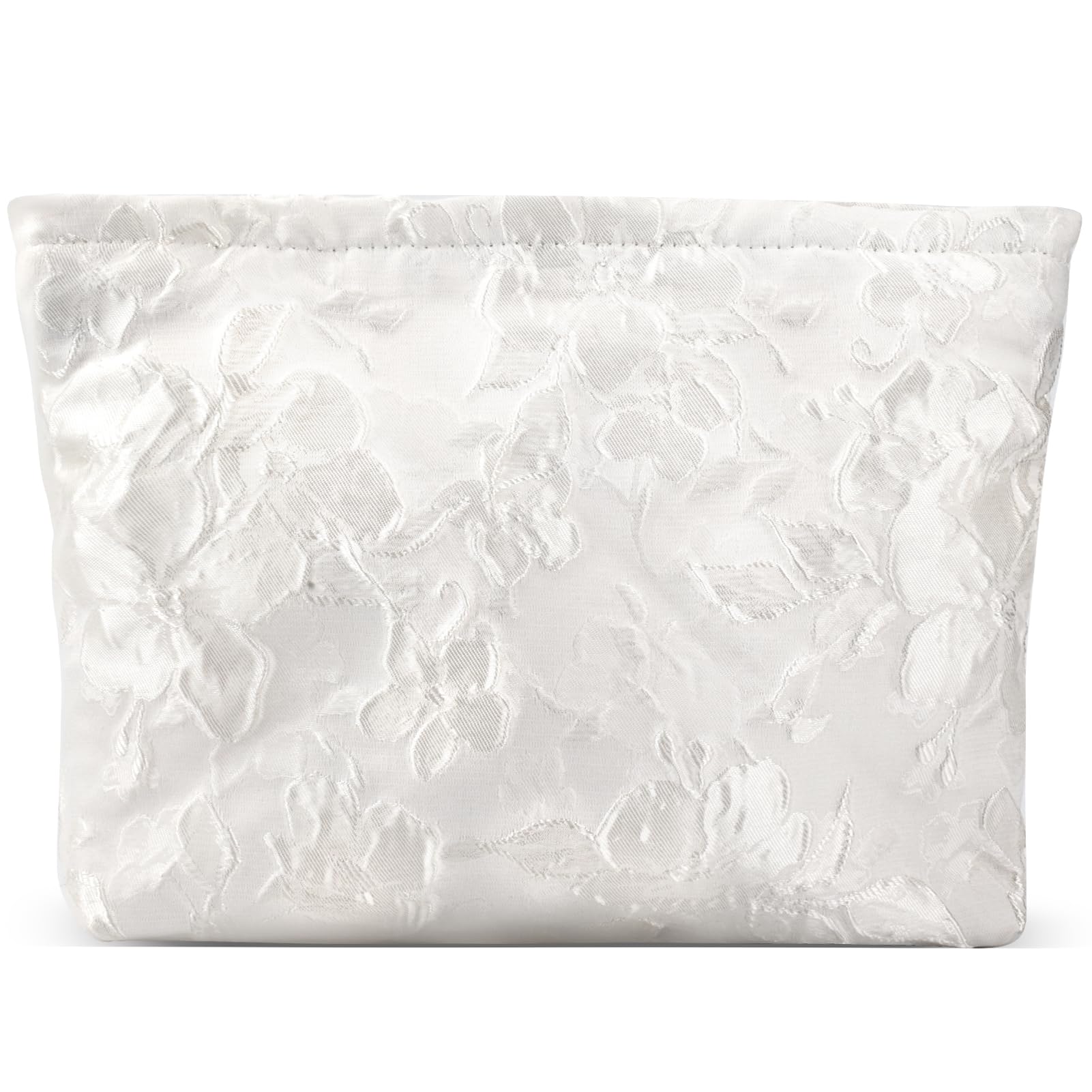 ZLFSRQ Flower Makeup Bag for Women Girls Teens Travel Cute Floral Cosmetic Bags Large Zipper Cosmetic Pouch for Purse Portable T