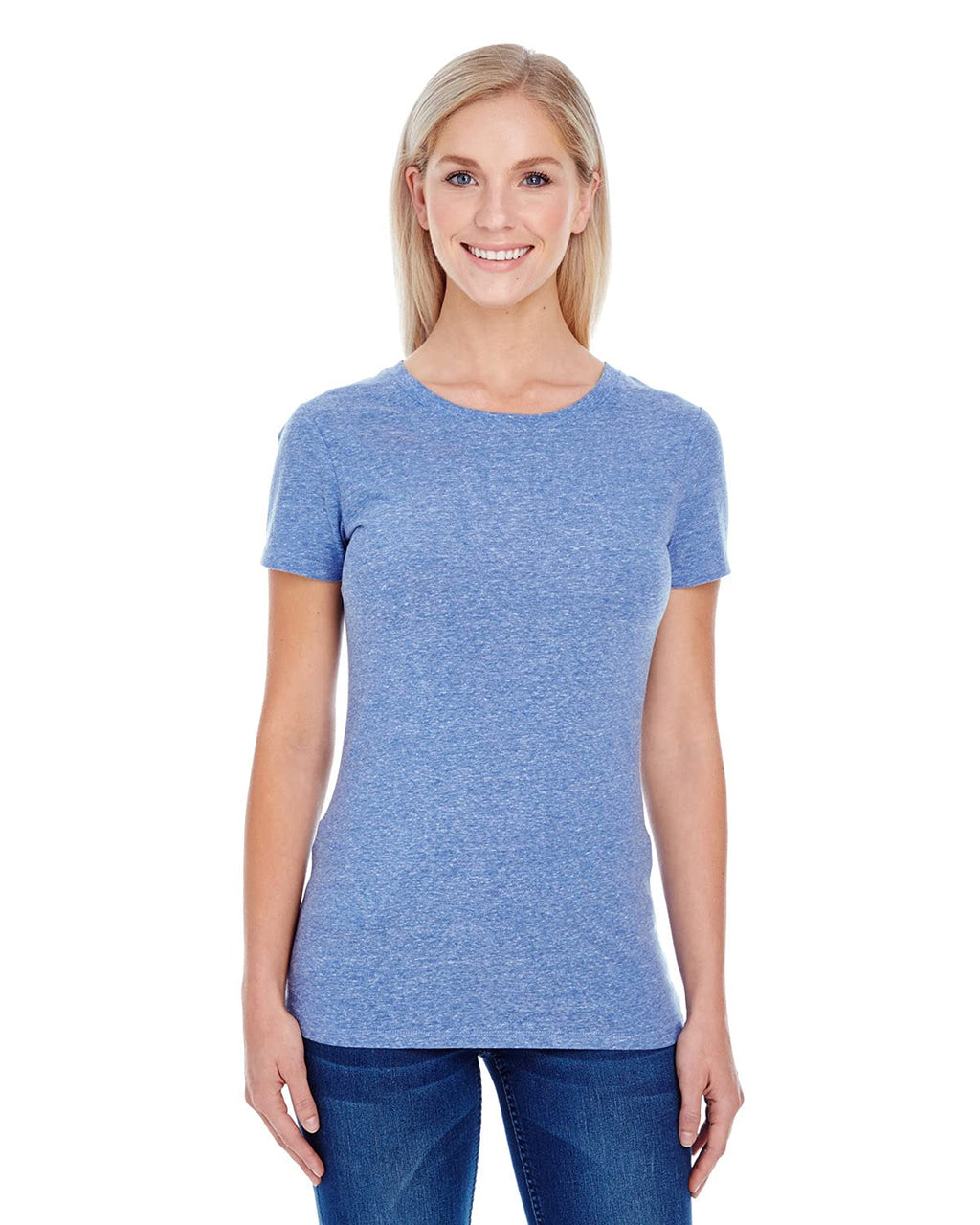Ladies Triblend Short-Sleeve T-Shirt - cREAM TRIBLEND - 2XL(D0102H7K078)