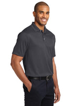 Port Authority Performance Fine Jacquard Polo L Grey Smoke