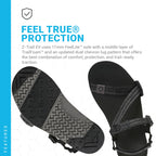 Xero Shoes Men's Z-Trail EV Barefoot Hiking Sandals, Multi-Black, 8