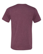 Unisex Triblend V-Neck T-Shirt - BLUE TRIBLEND - S(D0102H7WX36)