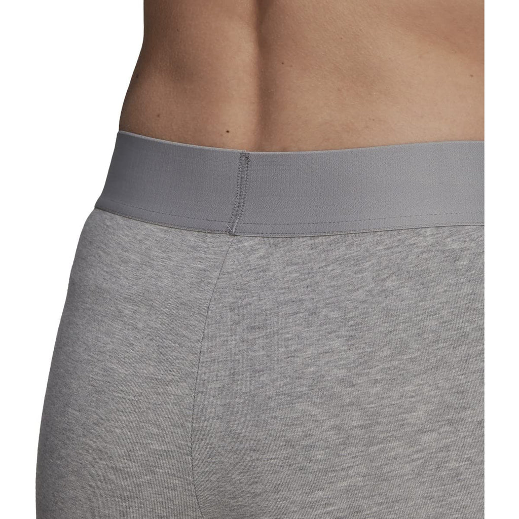 adidas Women's Essentials 3-stripes Leggings, Medium Grey Heather/White, Large