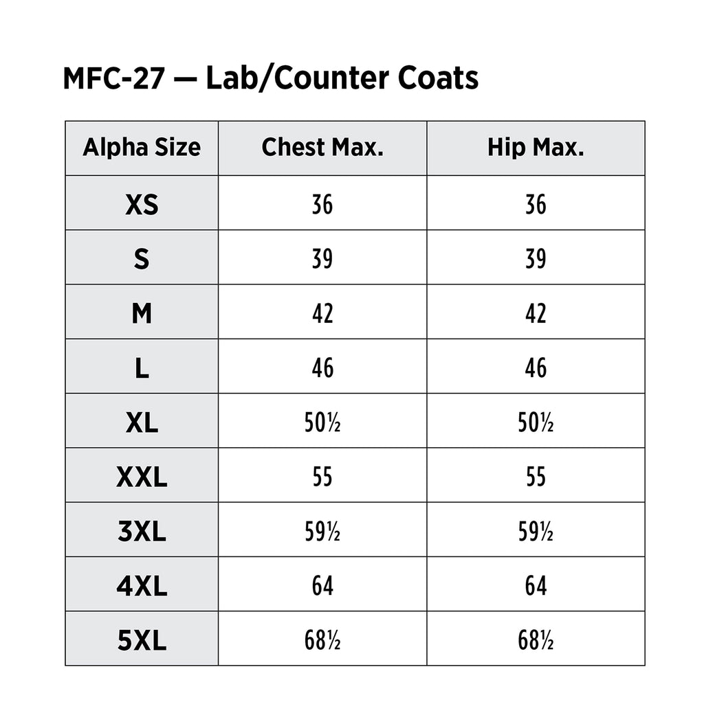 Red Kap Unisex Specialized Cuffed Lab Coat with 3 Front Pockets, White, 2X-Large