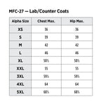 Red Kap Unisex Specialized Cuffed Lab Coat with 3 Front Pockets, White, 2X-Large