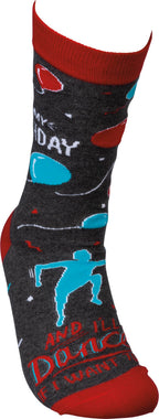 Primitives by Kathy Socks - It's My Birthday I'll dance if I want to, Unisex, One Size