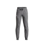 Under Armour Boys Rival Fleece Joggers, (025) Castlerock Light Heather / / White, Medium