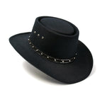 Western Express Faux Felt Gambler Cowboy Hat | Classic Cowboy & Cowgirl Hats for Kid's (US, Alpha, One Size, Black)