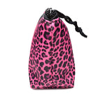 BDAWQUG Black Womens 2 Pieces Makeup Bag Stylish Large Capacity Cosmetic Bag African Canvas Cute Toiletry Aesthetic Accessories