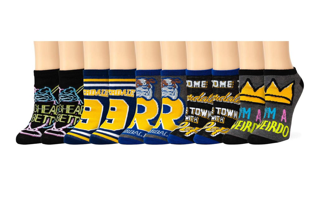 Riverdale Quotes Novelty Socks for Men & Women - 5 Pairs of Unique & Fun Low-cut River Vixens Ankle Socks - Perfect for Casual W