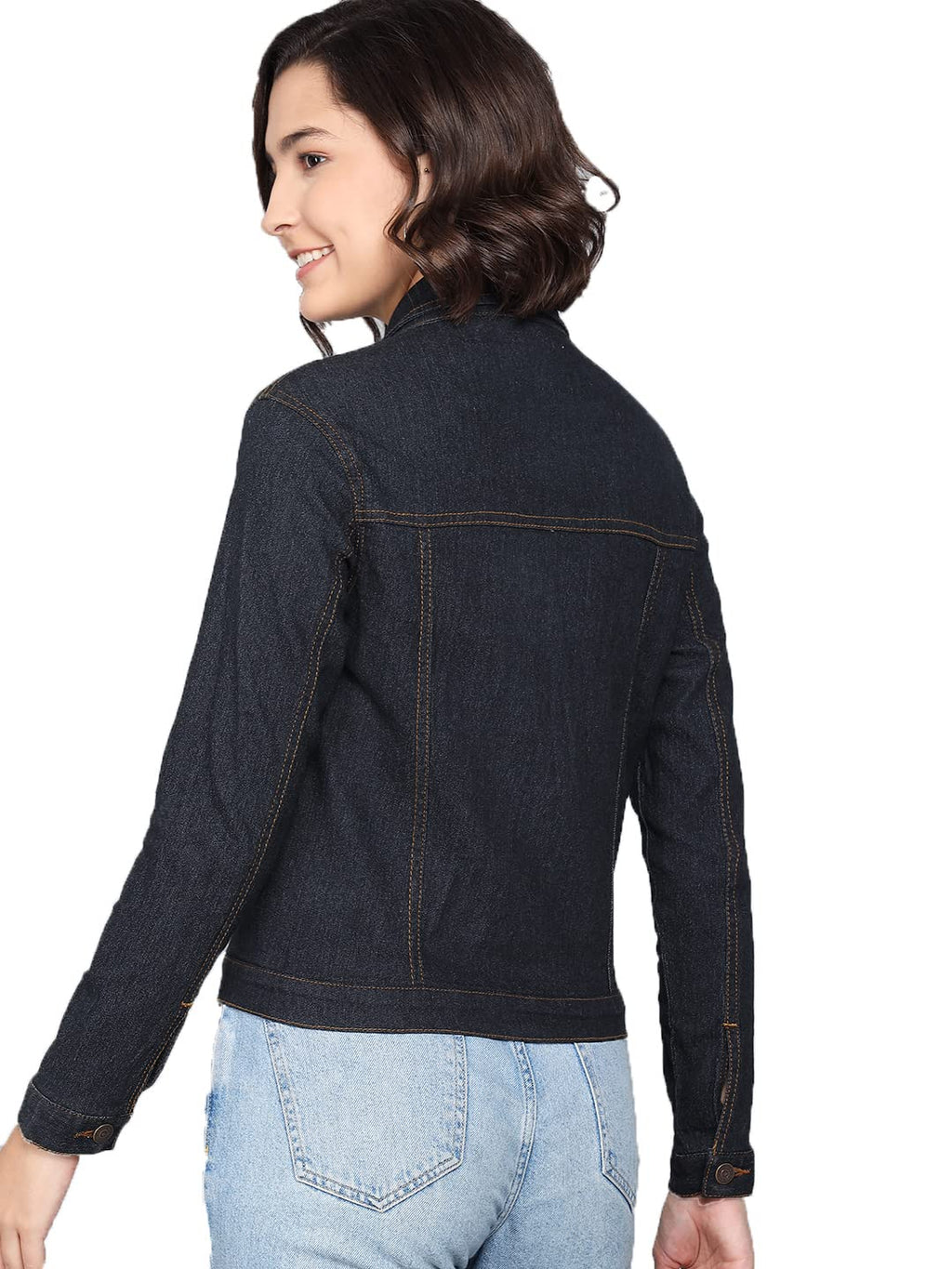 Kotty Blue Full Sleeve Solid Women Jacket (Blue,34)