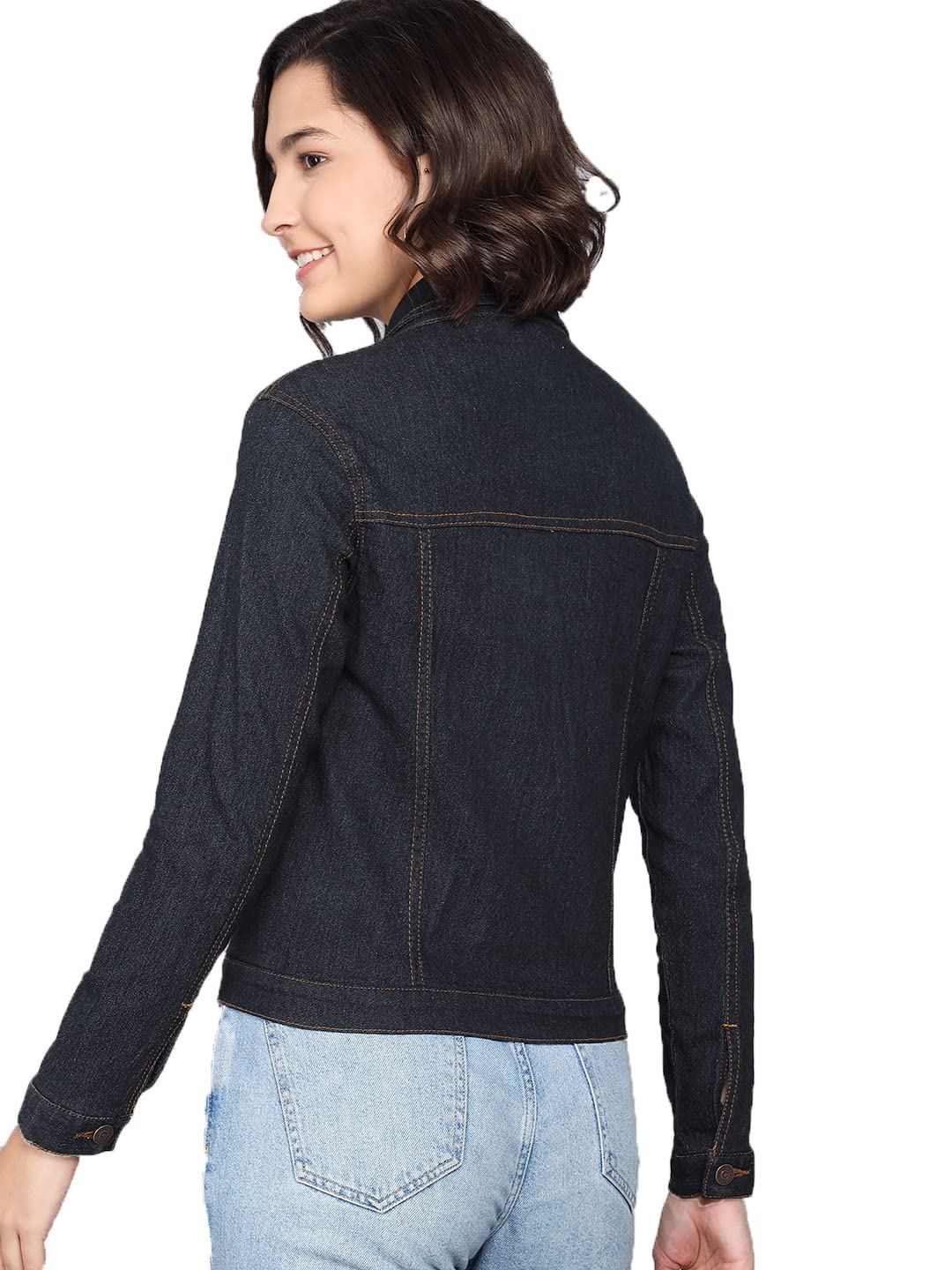 Kotty Blue Full Sleeve Solid Women Jacket (Blue,34)