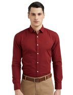 Allen Solly Men Slim Fit Solid Cotton Full Sleeve Shirt