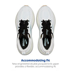 Brooks Mens Glycerin 22 Neutral Running Shoe - Bright White/Winter Sky/Black - 11.5 Medium