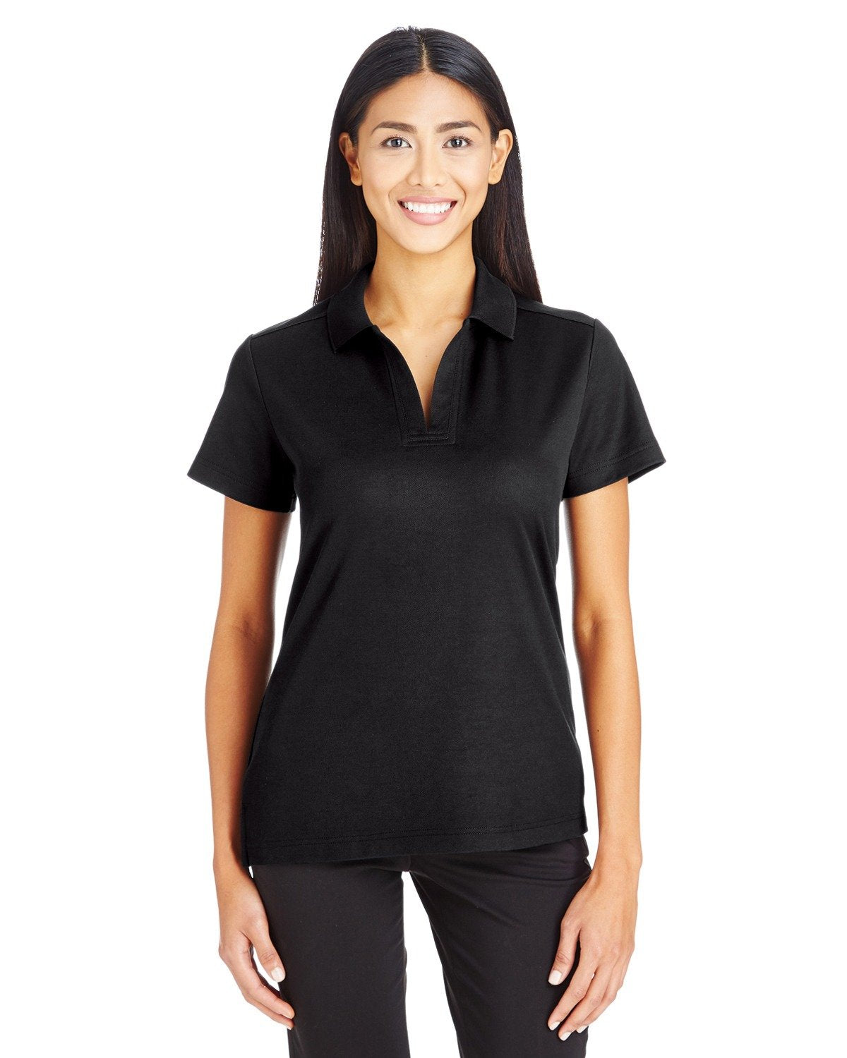 crownLux Performanceadies Plaited Polo - gRAPHITE - XS(D0102H7N9UX)