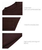 Lilax Girls' Basic Long Sleeve Round Neck Cotton T-Shirt 12 Brown